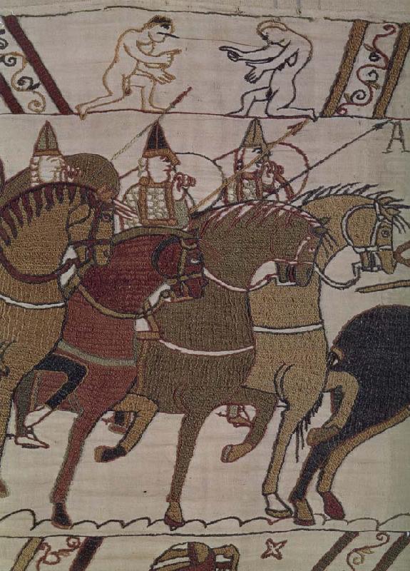 Frankeich knight in the attack on Harold, out of the carpet of Bayeux, unknow artist